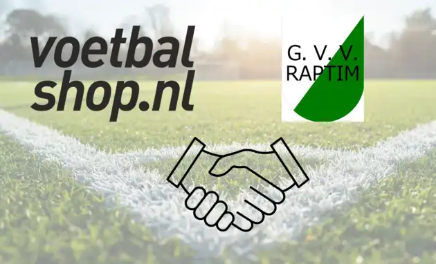 G.V.V. Raptim sluit nieuwe sponsorovereenkomst met Voetbalshop.nl! Gorinchemse Voetbalvereniging Raptim